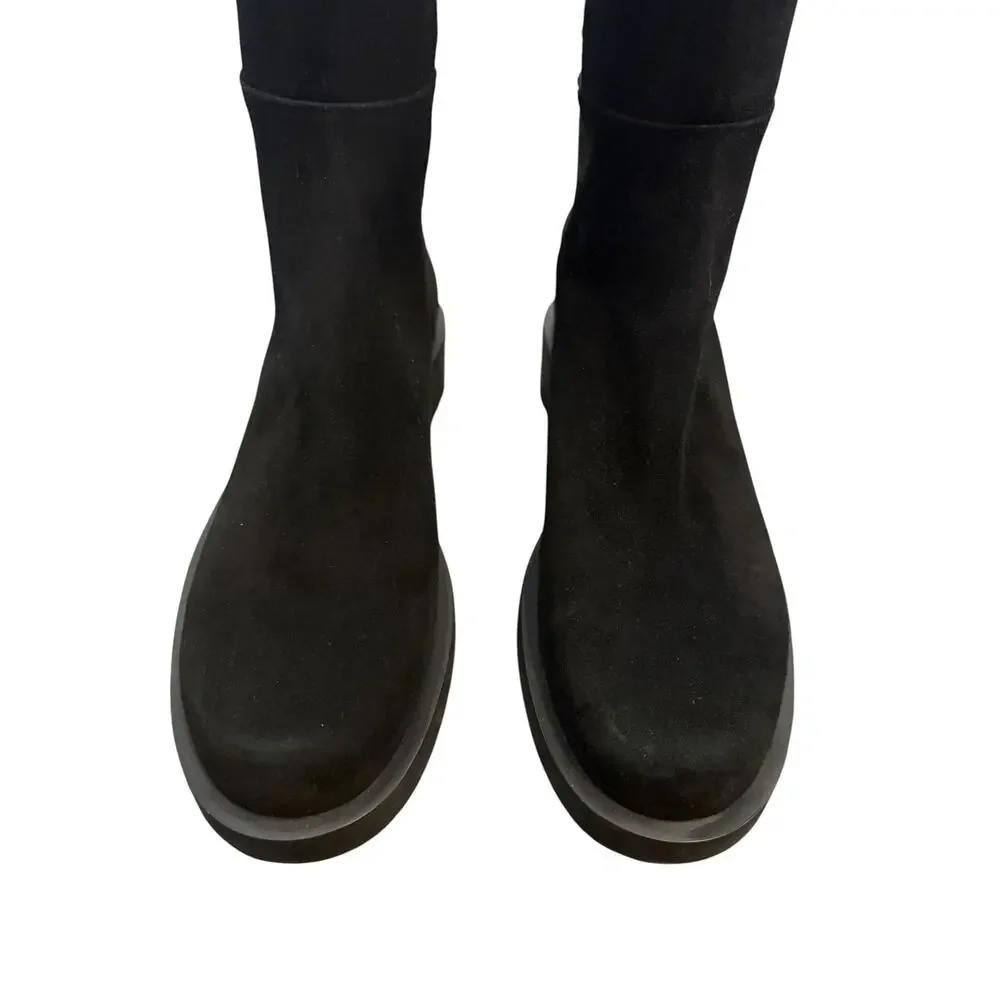 Stuart Weitzman 5050 Over The Knee Boots Suede Pull On Grunge Winter Fall 7.5B